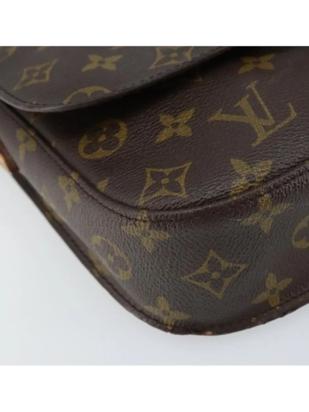 Authentic LOUIS VUITTON Monogram Saint Cloud MM Shoulder Bag M51243 LV - Picture 4 of 16